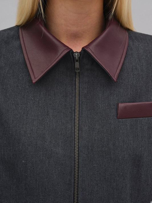 Hourglass Canvas Work Jacket, Ebony